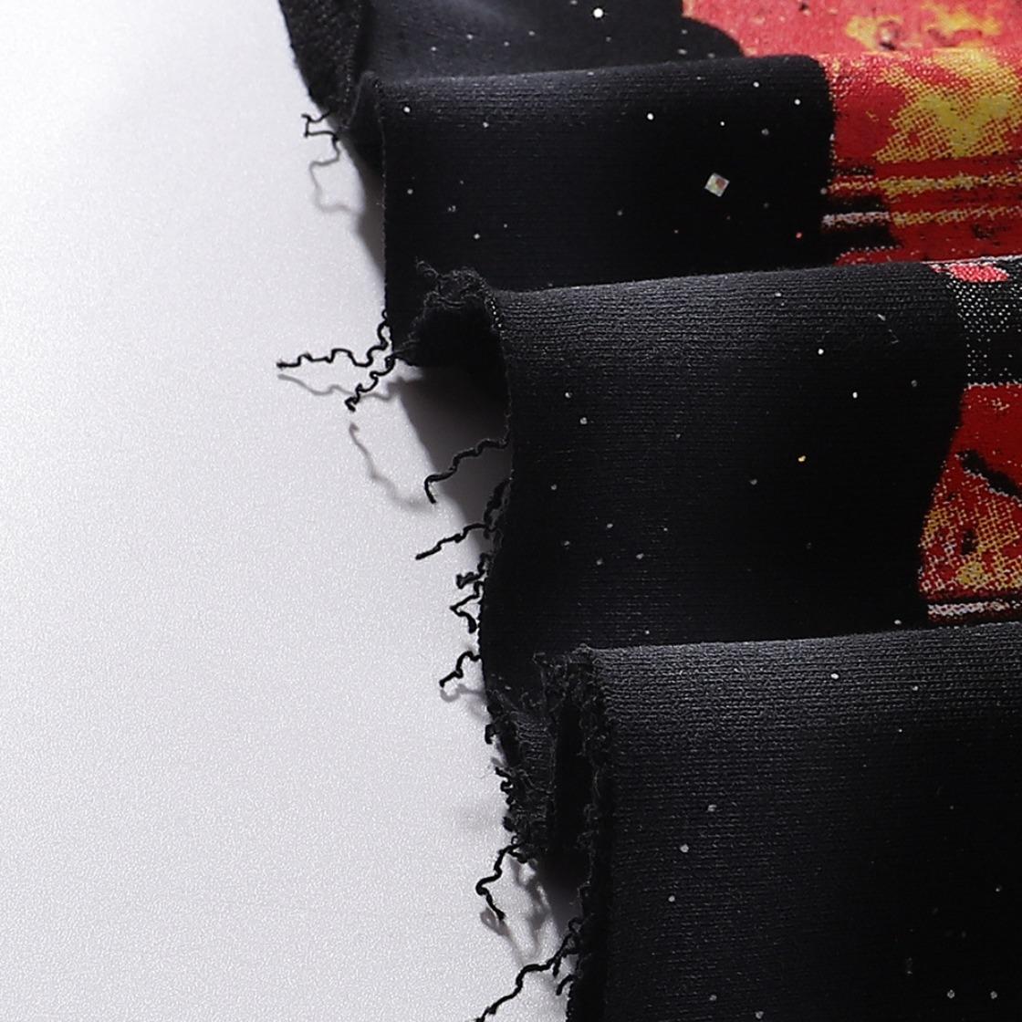 Best Quality Washed Gray Full Rhinestone Bling T-Shirt, Unisex F-Terry Cropped Tee, BKYS Skull Print High Street Hip Hop Rock Retro Y2K Vintage Streetwear, Sparkle Diamond Graphic Casual Short Sleeve Tops for Men Women