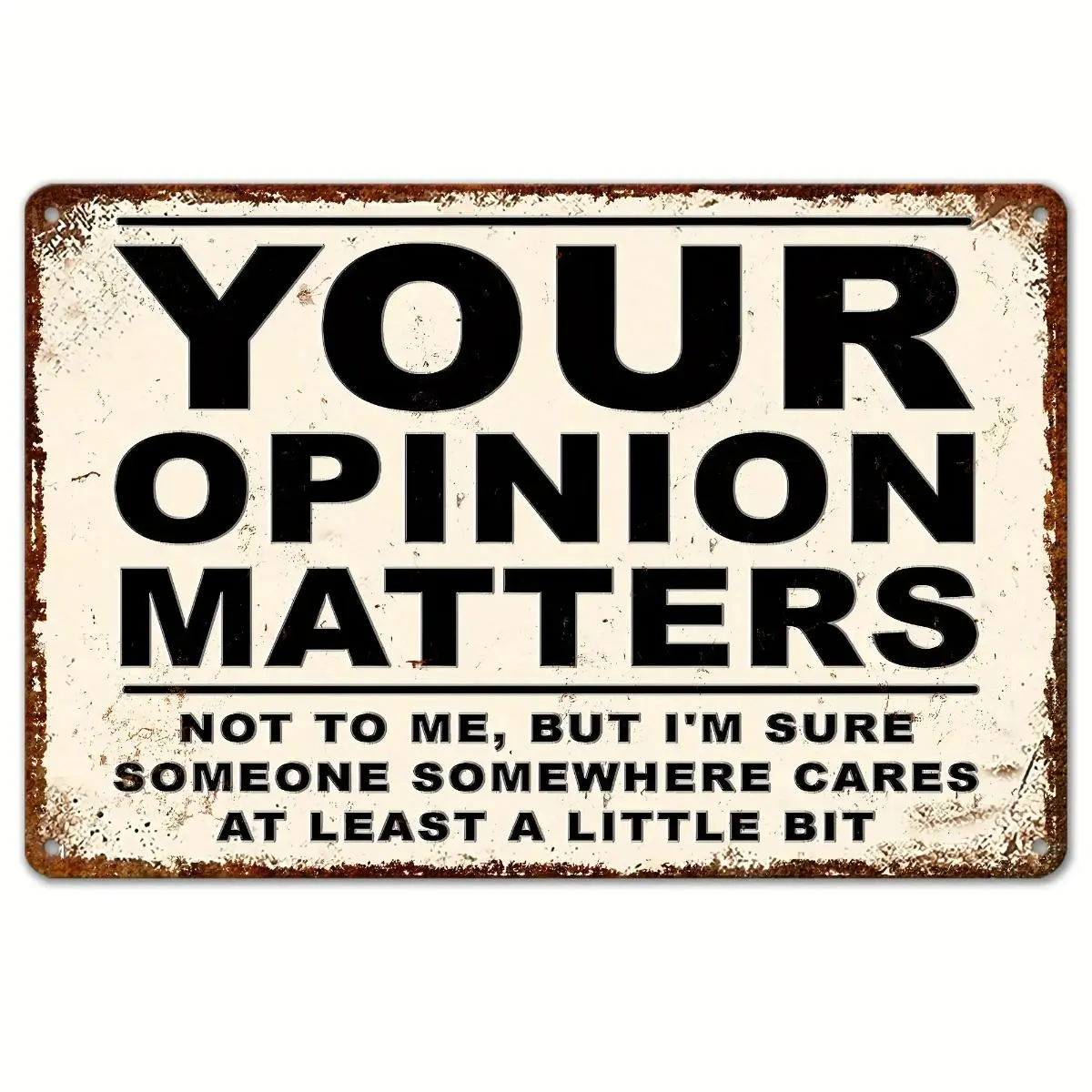 Retro 8x12 in Metal Wall Sign with Funny Sarcastic Quote Text, Vintage Rustic Tin Plaque, Home Decor Gift for Garage, Home Bar, Birthday Presents for Man Cave Enthusiasts Decorative Plaque Home Supplies Plaque