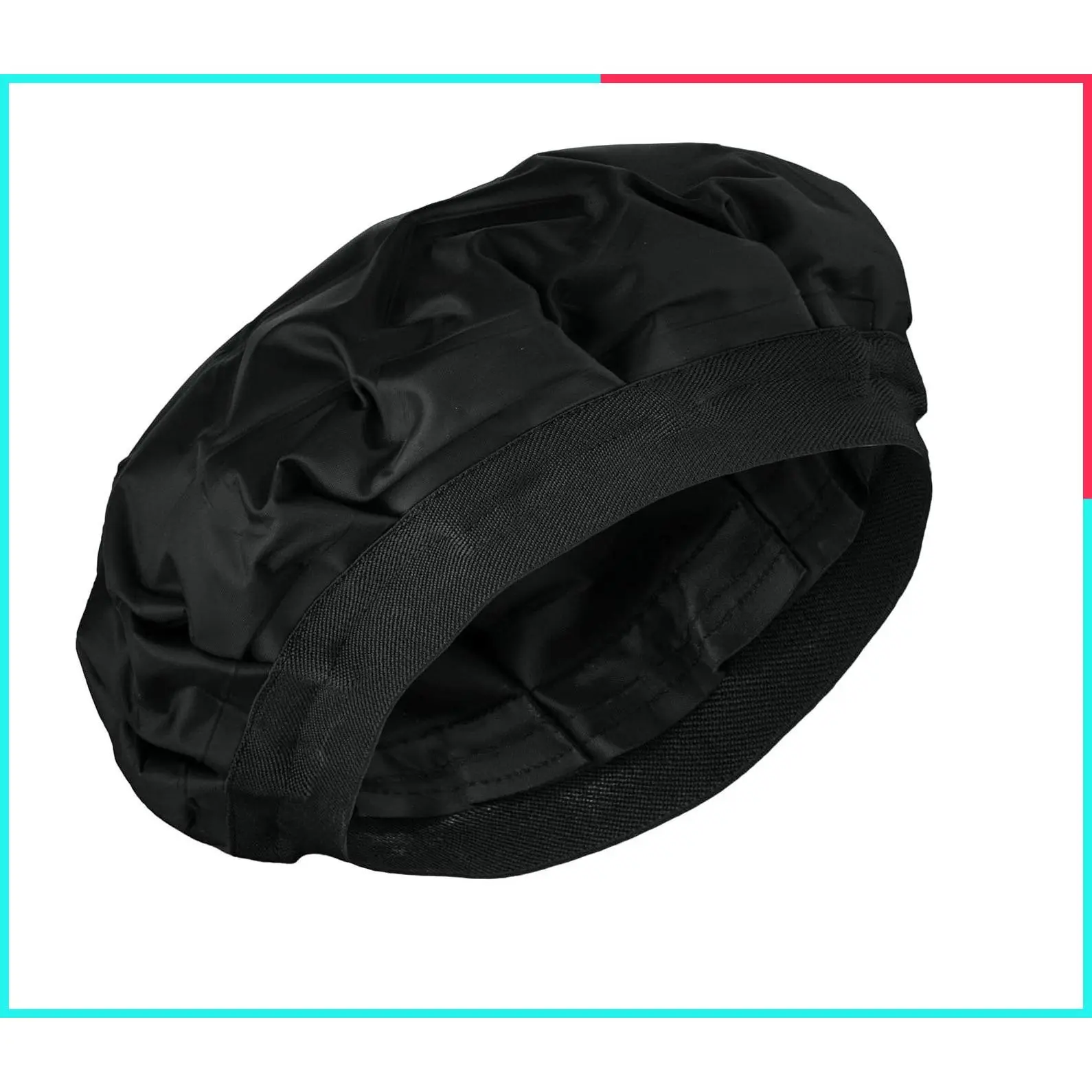 Deep Conditioning Cordless Heat Cap with Gel Thermal Technology for At-Home Spa Scalp Treatment, Natural Hair Steamer Cap, Black