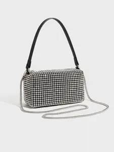 Fashion Pearl Rhinestone Women's Bag, New Sparkling Diamond Crossbody Shoulder Bag, Classic Design Leading Trend, Elegant Handbag