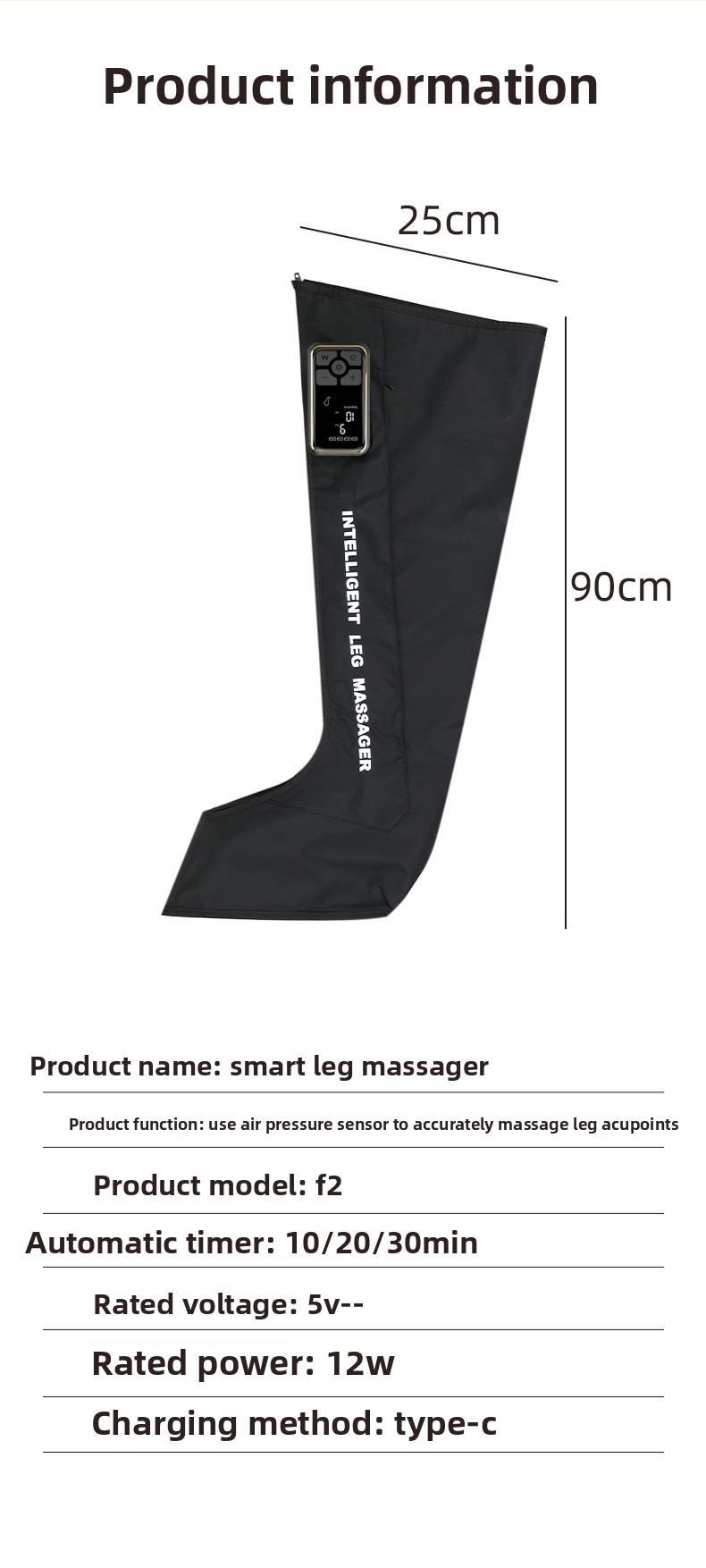 Wearable Air Wave Leg Massager, Kneading Foot Pressure Massager, Foot Therapy Machine, Leg Sleeve Airbag Leg Beauty Device