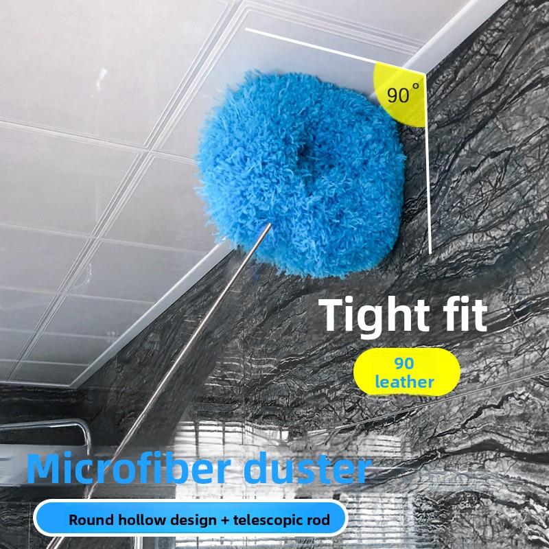 Electrostatic Dust Cleaning Tool, Household Retractable Duster for High Ceiling & Deep Cleaning, Retractable Microfiber Duster, Ceiling Fan Cleaning Brush, Reusable and Effortless Cleaning, Ideal for RV, Home and Daily Use