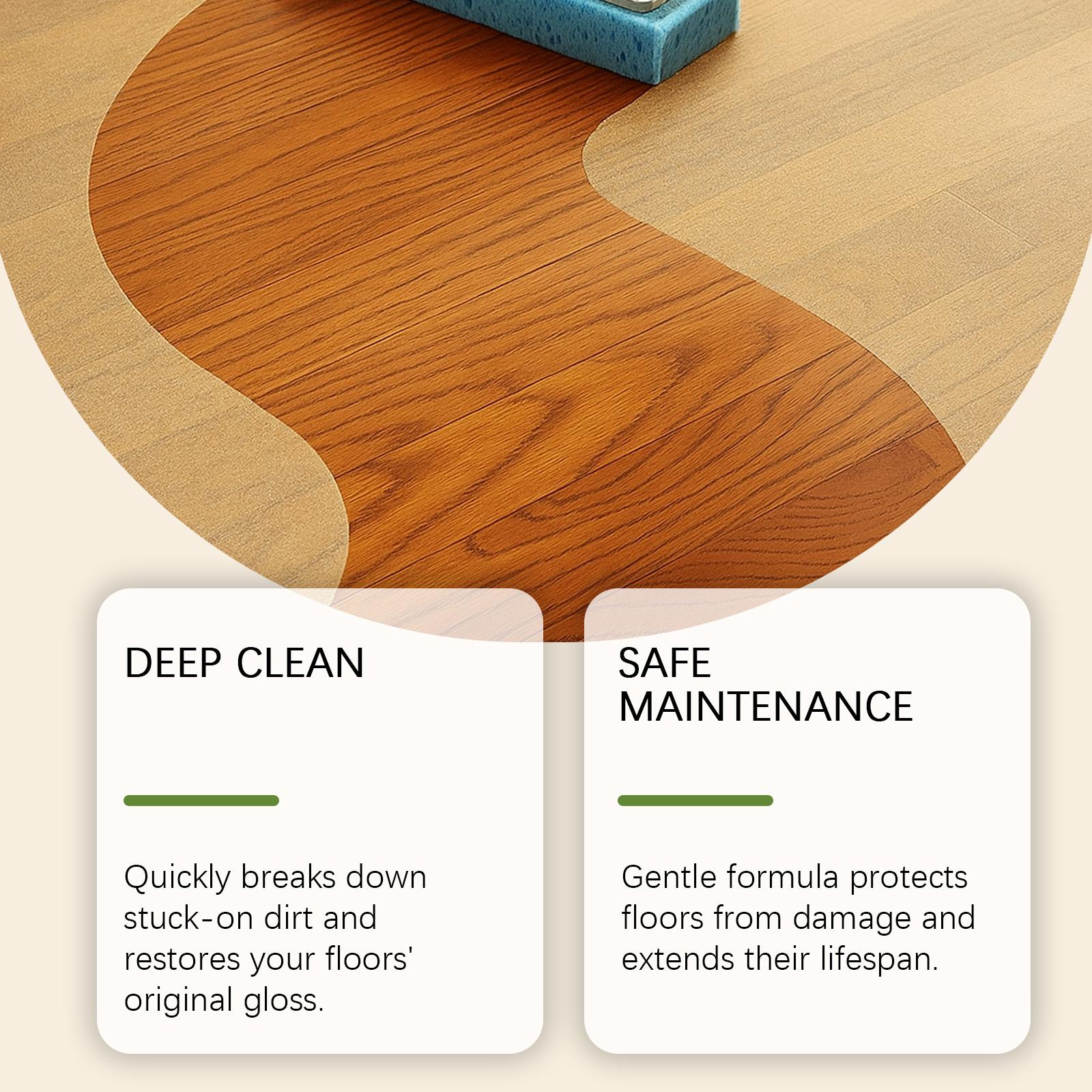 Jakehoe Household Floor Cleaner Gentle Stain Removal Fresh Scent Tile Wood Floor Brightening Special Mopping Solution