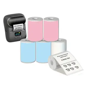 Thermal Printer Label Paper, 6 Rolls 230pcs/roll Thermal Printer Label Paper, Label Sticker for Home Kitchen Office, Office Stationery & Supplies