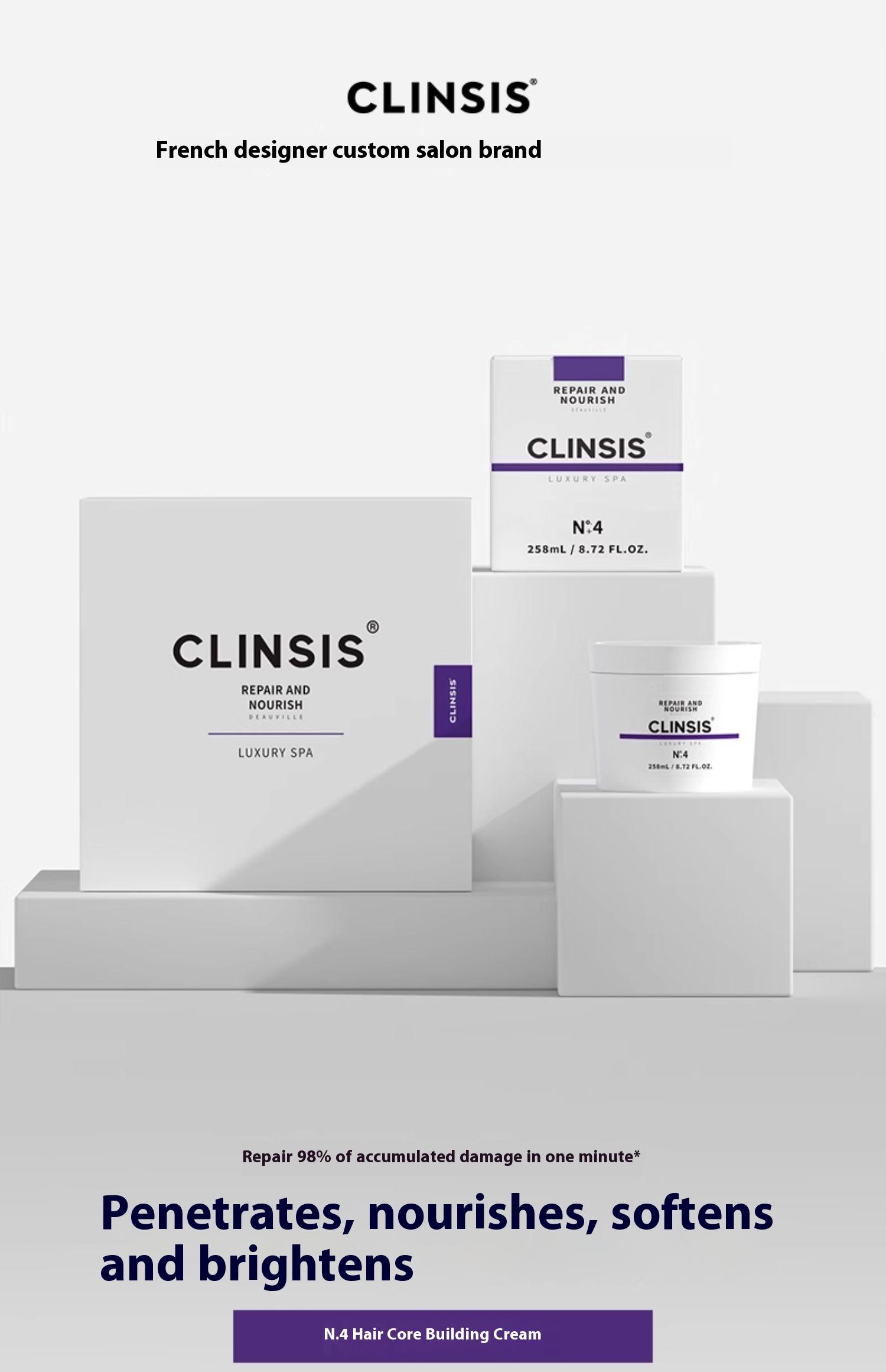 CLINSIS Nº4 Hair Mask - Luxurious Repair, Shiny Hair with Moroccan Argan Oil & French Marula Oil - 258ml - Nourish, Smooth, Repair, Long Lasting Fragrance Aroma Organic Protective Barrier Sandalwood Haircare Scent Salon Scented anti-Frizz Treatment CLINSIS Nº4 Hair Mask - Luxurious Repair, Shiny Hair with Moroccan Argan Oil & French Marula Oil - 258ml - Nourish, Smooth, Repair, Long Lasting Fragrance Aroma Organic Protective Barrier Sandalwood Haircare Scent Salon Scented anti-Frizz Treatment