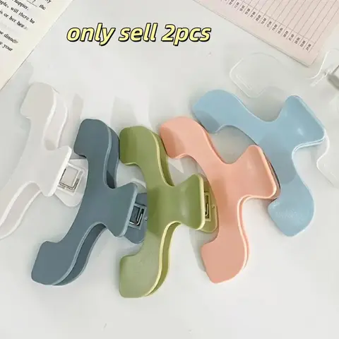 2 Transparent Multi-Color Book Page Clips, Durable Office Study Reading Bookmark Clips, Essential Study Aid Back-To-School Accessories, Office Supplies