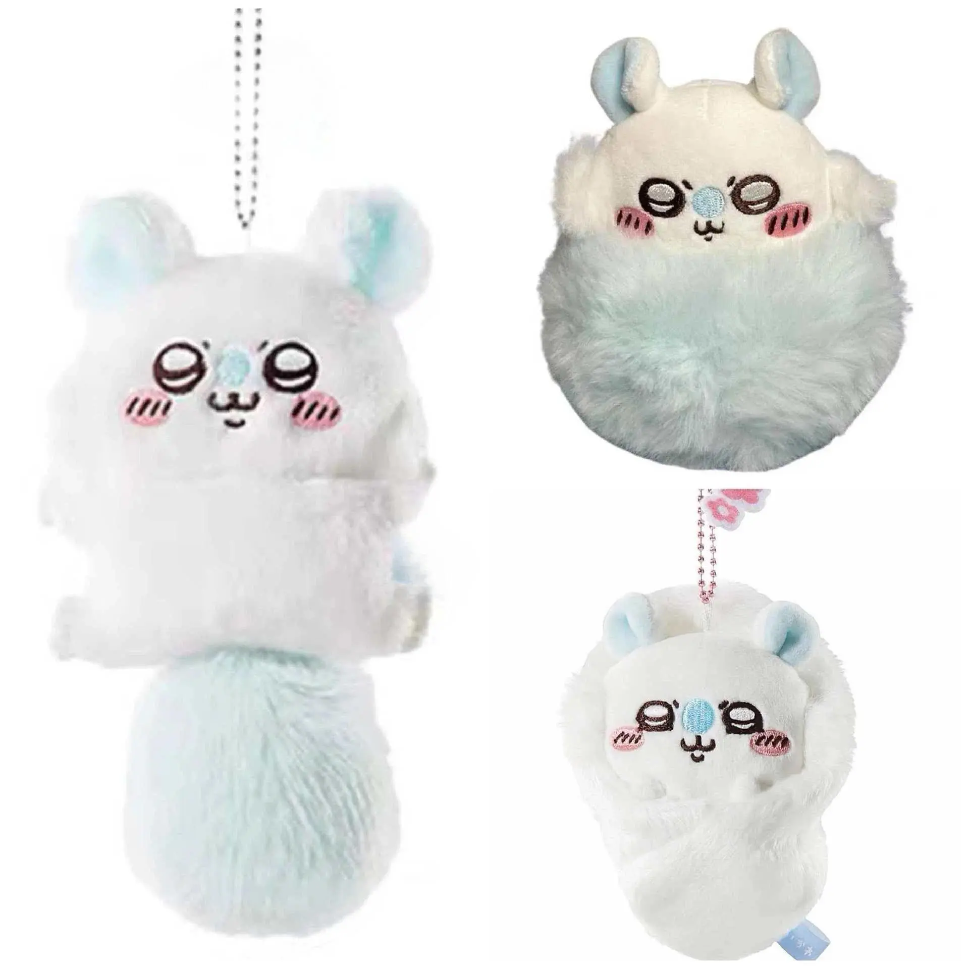 Chikawas Momonga Flying Squirrel Plush Keychain Heart Costume Kawaii Stuffed Animal Bag Charm Cute Cartoon Gift Boys Girls Soft
