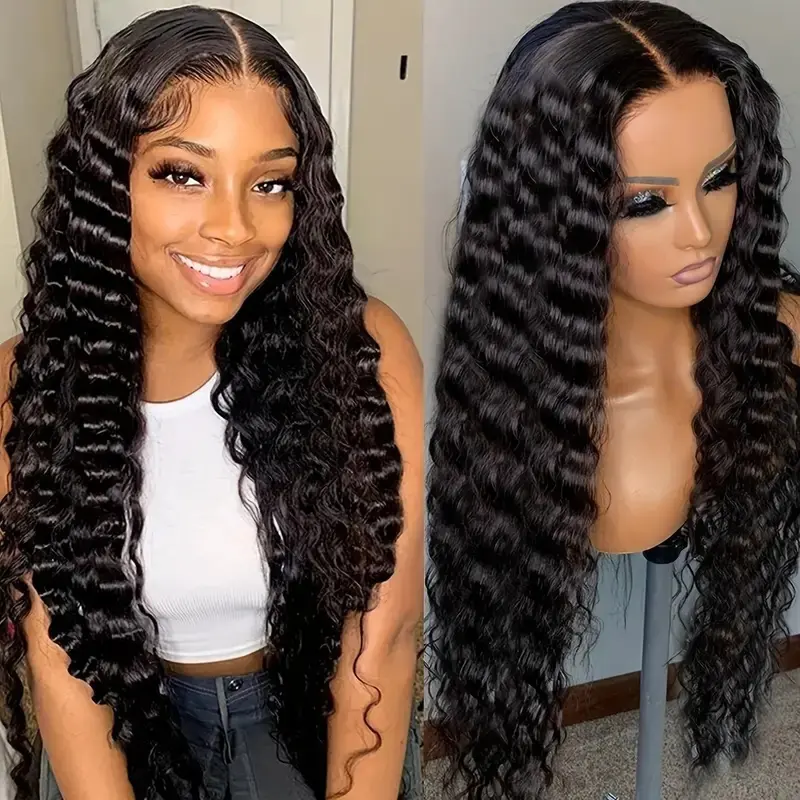 Curly Synthetic Hair Wig for Women, Fashion Deep Wave Style with Full Coverage and Defined Small Curls, Exotic Curly, Wavy