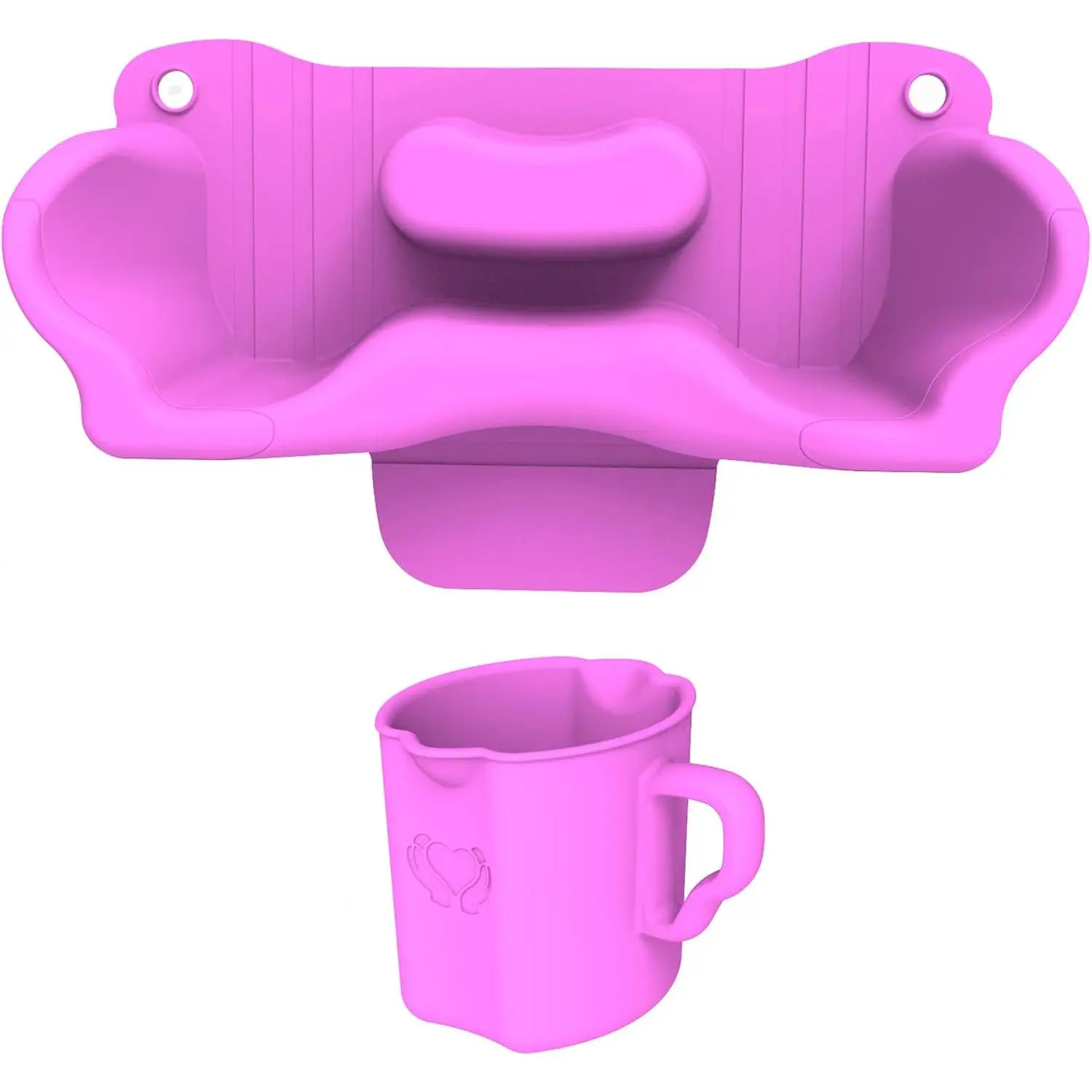 Shampoo Bowl with Rinse Cup for Home Salon| shampoo bowl with rinse cup for easy hair at home, salon, elderly, kids and mobility needs