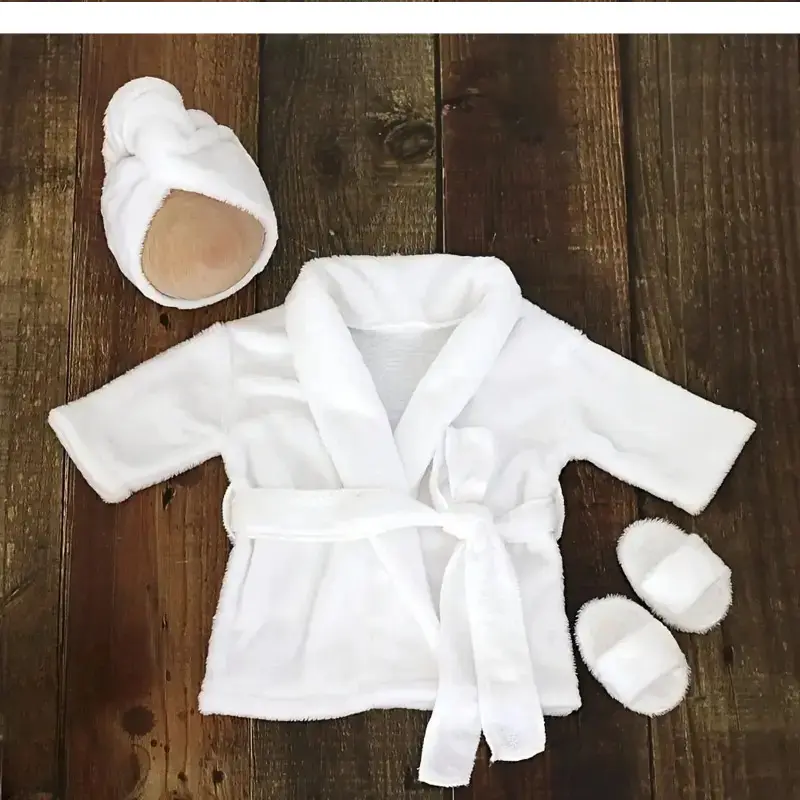 Unisex Baby Wrap Bathrobe Set, Adjustable Belt Infant Loungewear, All-Ages Newborn Pajama Outfit, Cute Gender-Neutral Sleep Apparel, Thoughtful Newborn Gift for Baby Shower, Daily Bath Time & Nighttime Sleeping for Toddler Boys and Girls