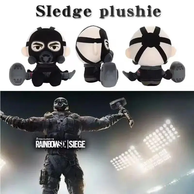 Anime Sledge Plush Toys Rainbow Six Siege Stuffed Pillow Home Bed Sofa Decoration Plushie Dolls Fans Birthday Christmas Gifts