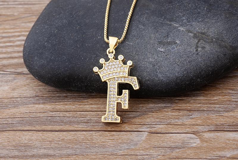 Aesthetic Luxury Copper Zircon A-Z Crown Alphabet Pendant Chain Necklace Hip-Hop Style Fashion Woman Man Initial Name Jewelry Gift for Girl Women Couple Aesthetic Luxury Copper Zircon A-Z Crown Alphabet Pendant Chain Necklace Hip-Hop Style Fashion Woman Man Initial Name Jewelry Gift for Girl Women Couple