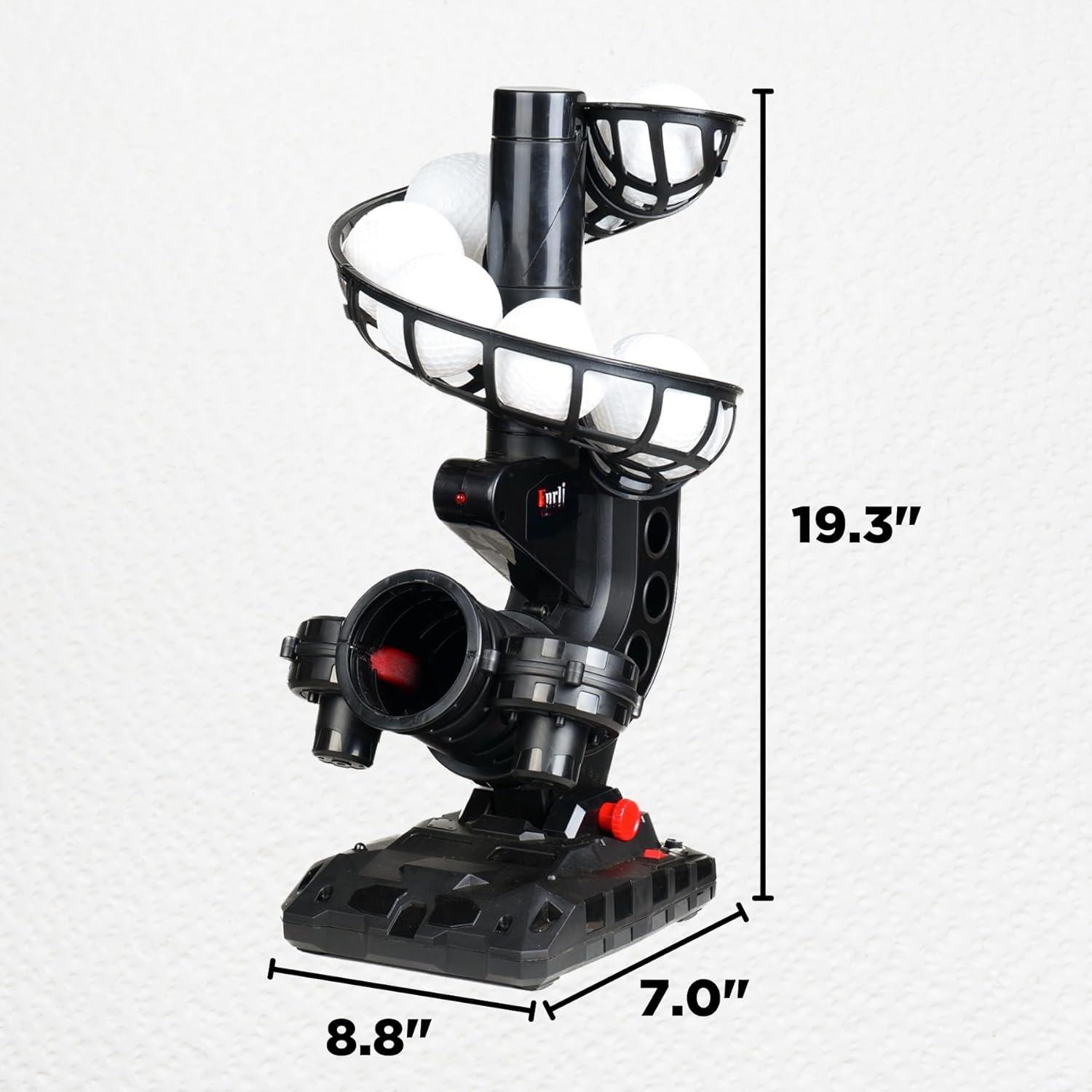 SUNDAY MIRTH Baseball Pitching Machine, 4 Adjustable Angles, 3 Pitch Angles, Power / ,for Beginners