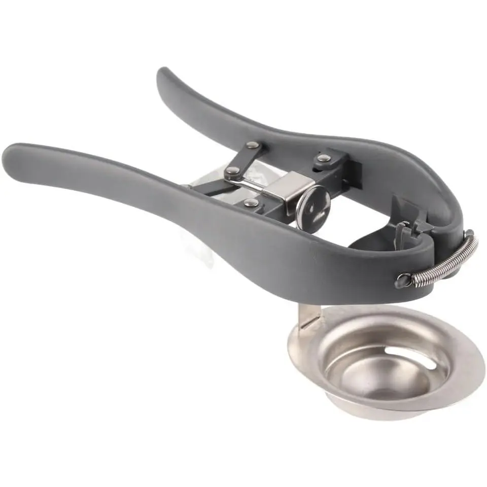 Professional Handheld Egg Cracker and Separator for Hard & Soft-Boiled Eggs, 304 Stainless Steel Easy Eggshell Cutter