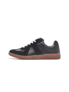 Couple Casual Outdoor Lace-Up Sneakers, Unisex Daily Wear Training Shoes, Textile Upper, Rubber Sole, All Seasons