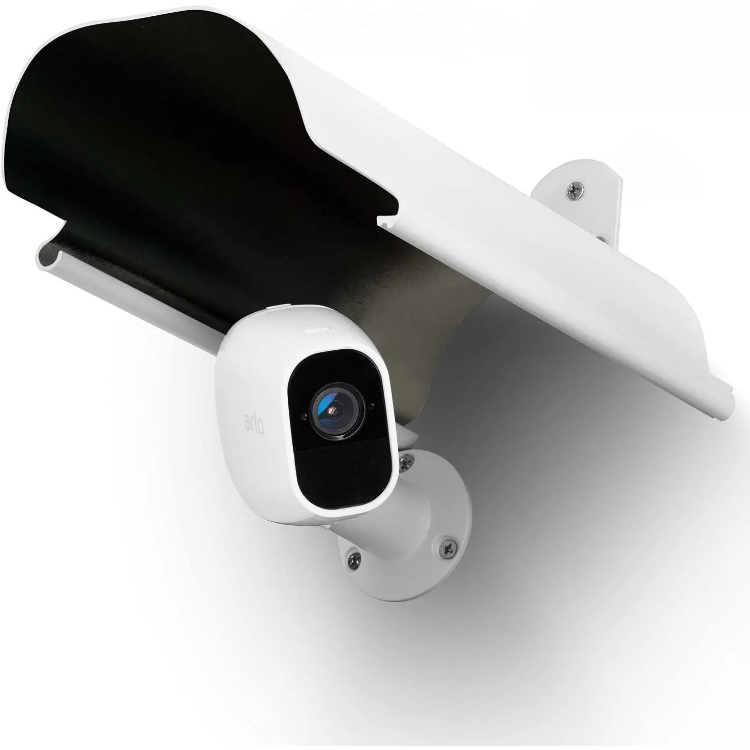 Sun Rain Shade Camera Cover Shield Works for Blink XT,XT2,(3rd Gen) XT3,XT4 (4th Gen),, Pro,WyzeCam,Nest,Ring,Protective Roof for Outdoor  Cameras,  Alloy Material-White