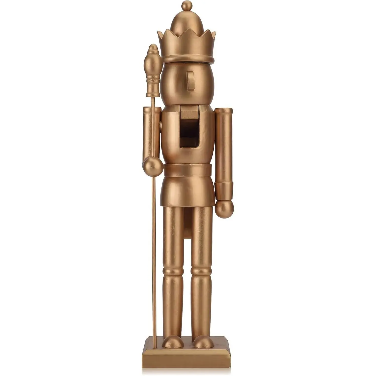 15 Inch Christmas Nutcracker King Figure with Scepter and Crown