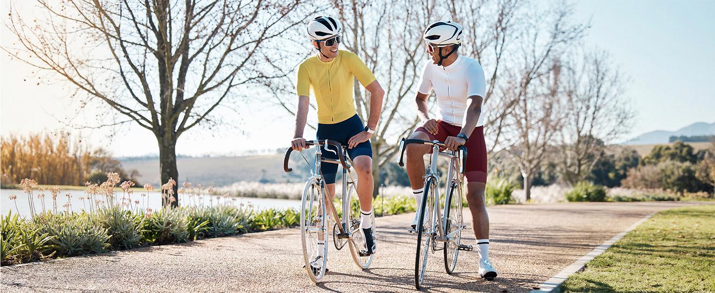 Baleaf Mens 4D Padded Bike Shorts Cycling Shorts with Phone Pockets Zipper UPF 50+ Reflective Mountain Biking Gear