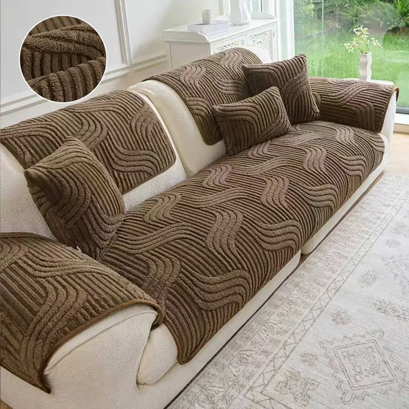 1pc Universal Sofa Pad, Pet-Friendly, Soft Touch, Non-Slip Sofa Cover, Decorative Sofa Protector, Washable Couch Protector, Easy Care, Ideal for Living Room, Bedroom, Home Decor