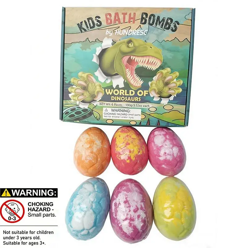 Dinosaur Egg Exploding Bath Salt Ball Christmas Gift Dinosaur Style Essential Oil Bath Bomb Dinosaur Bath Bombs Body Care Product
