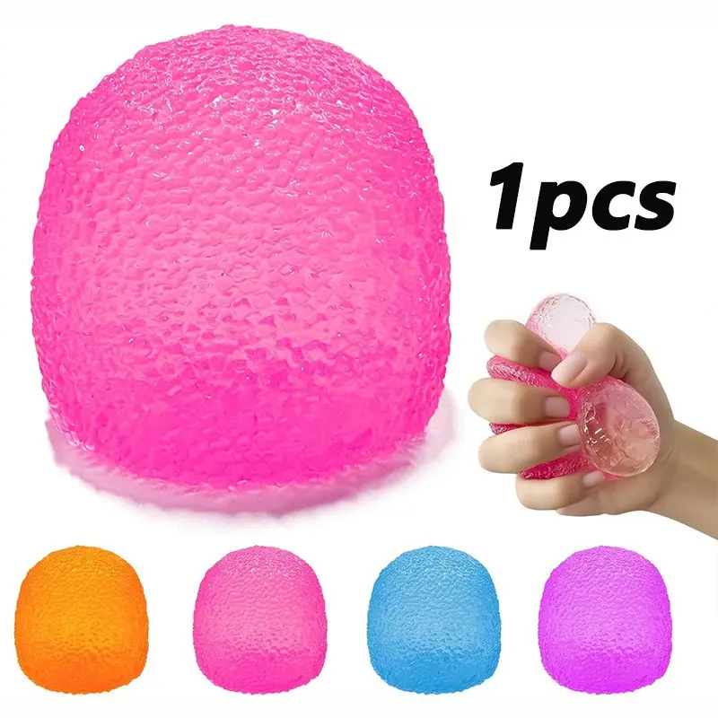 Stress Balls-Gumdrop Squishy Stress for Kids and Adults, Super Solid Squeeze Ball, Calming Stress Ball, Sensory for Stress Relief, Birthday, Easter Basket Stuffers and Party Favors