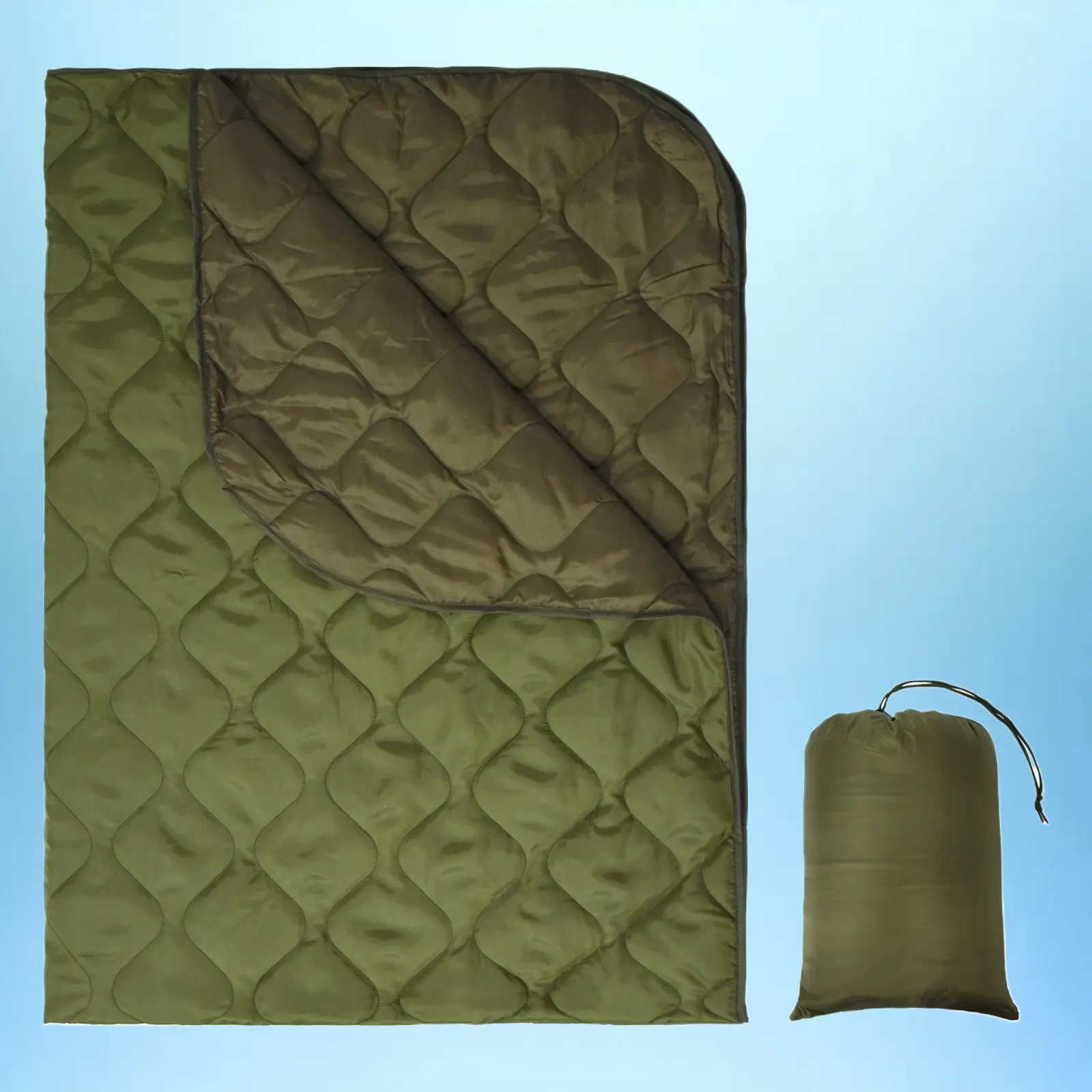 150x200cm Camouflage Foldable Heat-Retentive Thermal Blanket - Compact, Lightweight, Soft-Touch, Wear-Resistant Camping Hiking Gear for Outdoor Rest & Daily Breaks