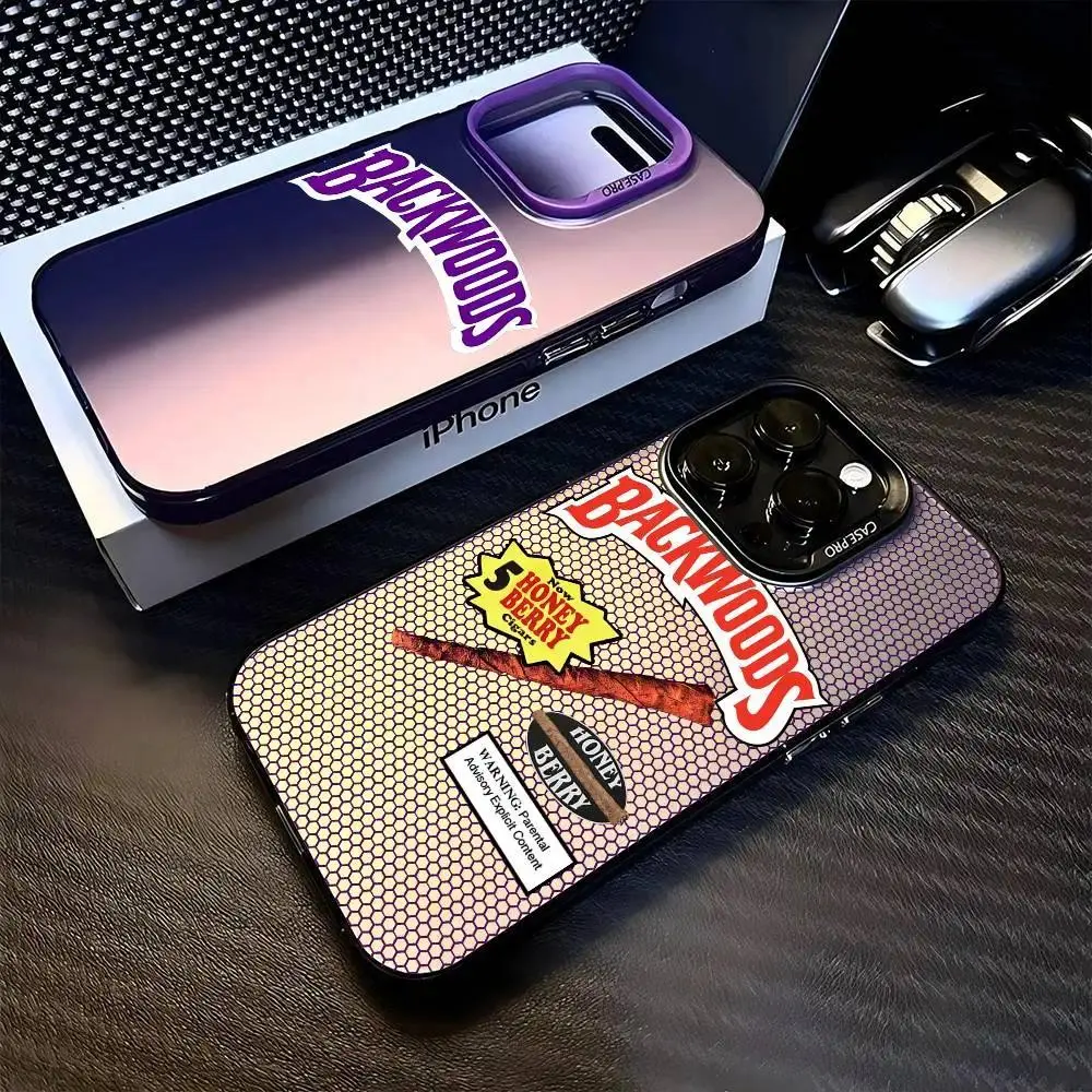 B-Backwoods Logo Hyperrealism Glam Elegant TPU Soft Matte Shockproof Smartphone Case - Compatible with iPhone 11,12,13,14,15,16,17 Pro,Pro MAX,Plus (iPhone Series), For Iphone 11