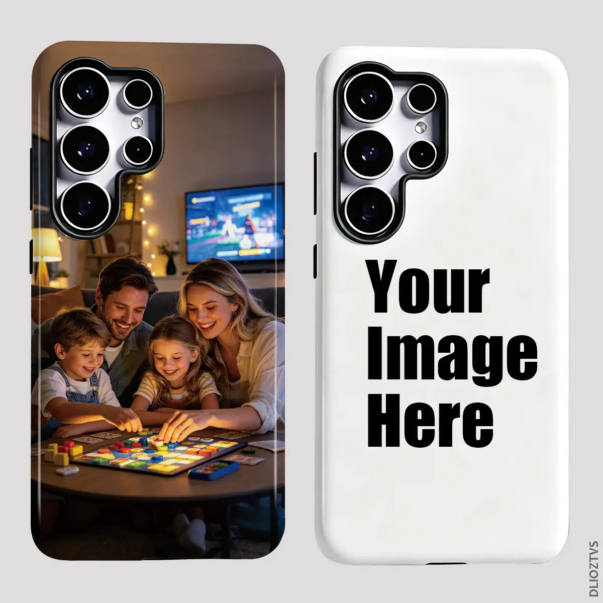 Custom Your Photo Pattern Phone Case for Samsung Galaxy S26 Ultra S25 Edge S24 Plus S23 FE S22 S21 A56 A55 A54 A53 A52 A36 A35 A34 A26 A25 A16 A15 A14 5G Note 20 Ultra, Shockproof Durable 2 in 1 Protective Cellphone Cases Cover, Nice Gift For Yourself