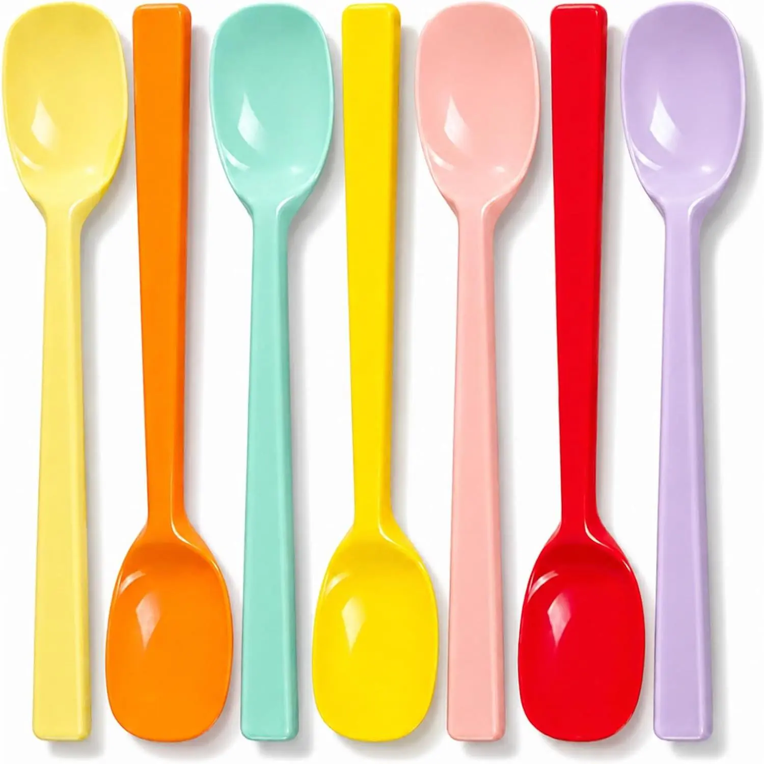 7 count Mini  Spoon, Quiet and  Coffee Stirring Spoons, Small Spoons for Jar Scraper Eating Yogurt