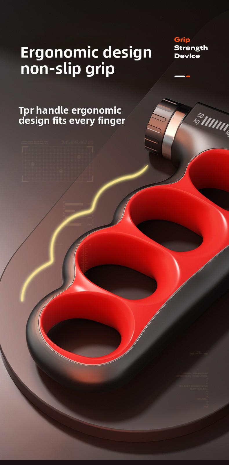 Herringbone Five-Finger Grip Strengthener Electronic Model Counting Grip Strengthener Arm Strength Training Finger Trainer Sports Equipment