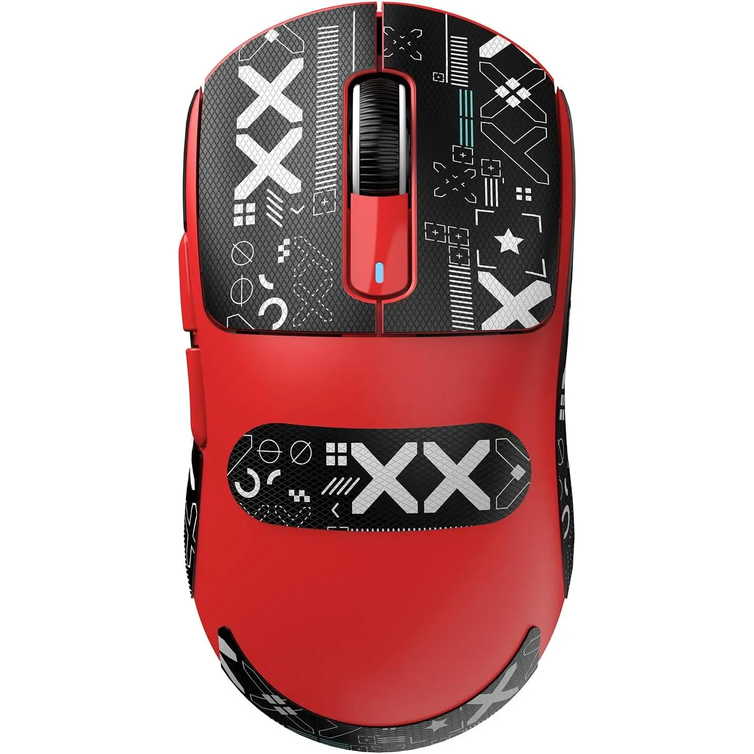X3 Lightweight  Gaming  with Tri-Mode 2.4G/USB-C Wired/,26K DPI, PAW3395 Optical Sensor,Kailh GM8.0 ,5 programmable Buttons for PC/Win/(Orange+Stickers)