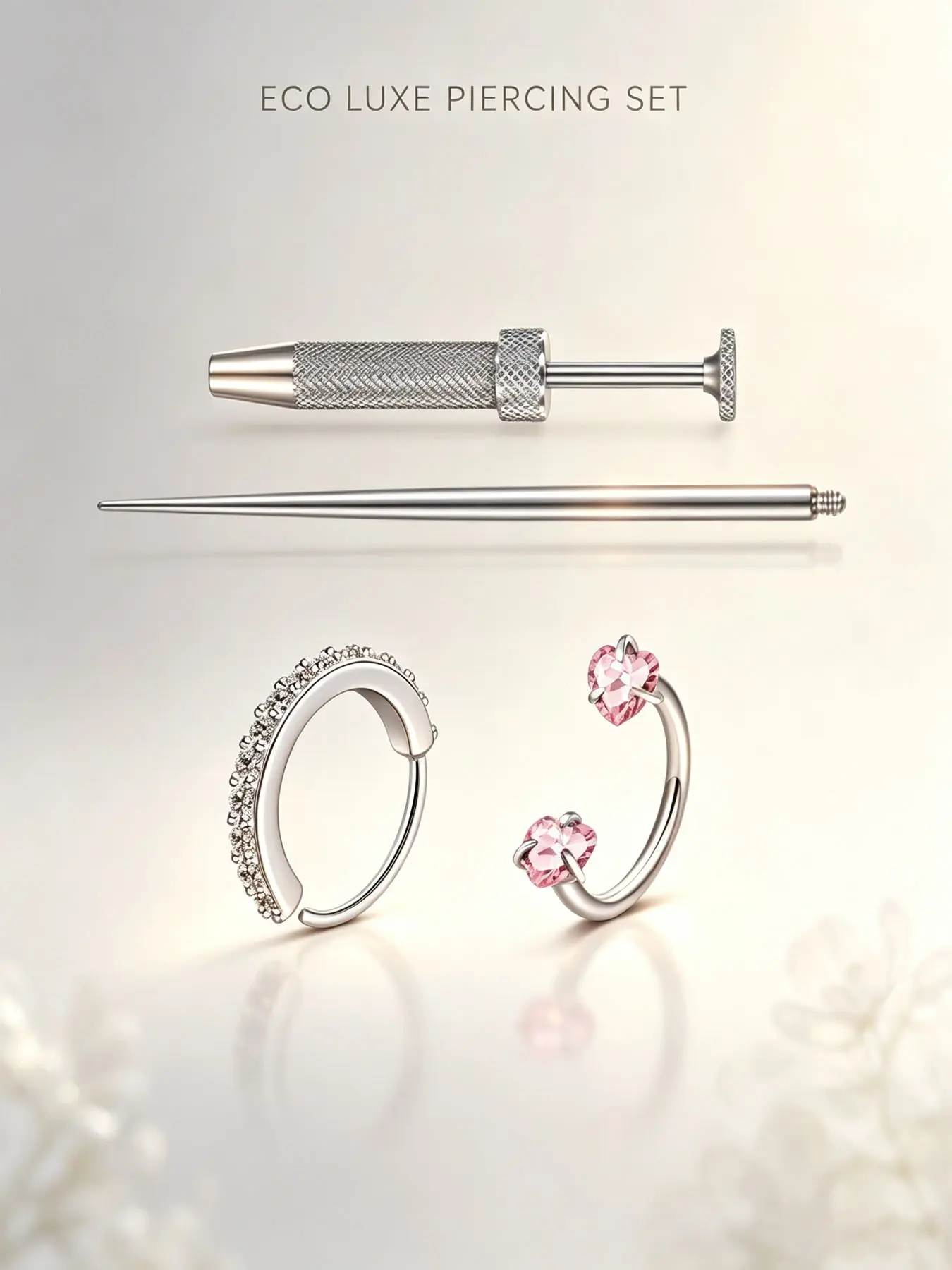 Stainless Steel Oxidized Zircon Nose Stud, Horseshoe Nose Ring, Cartilage Earring Studs, Unisex Fashion Jewelry, Perfect Holiday Gift