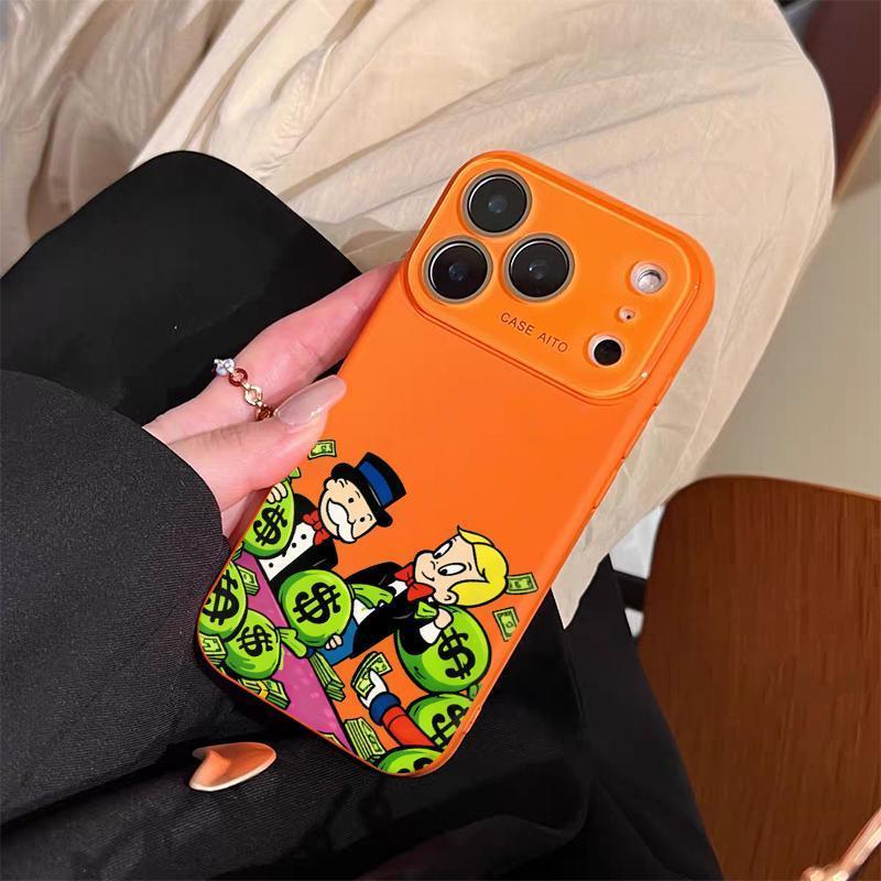 DarlingCase Graffiti Monopoly Print Phone Case Ultra Skin Friendly Touch All Inclusive Lens Compatible with IPhone 17 Pro Max, IPhone 16 Pro Max, 15/14/13/12 Stylish Protection for Your Device