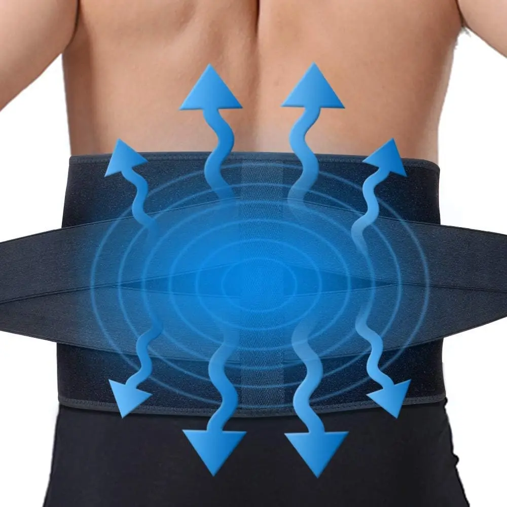 ARRIS Back Ice Wrap with Gel Pack, Reusable Hot & Cold Healthcare Therapy Belt for Lower Back-Waist Support