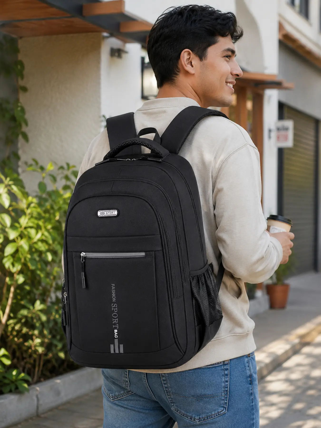 Casual Travel Backpack, Lightweight Casual Daypack for Men and Women Waterproof Computer Backpack Multi Compartment School Bookbag Shoulder Bag for Daily Commute Business Trip Outdoor Camping Holiday Travel Gift for Husband Boyfriend Dad