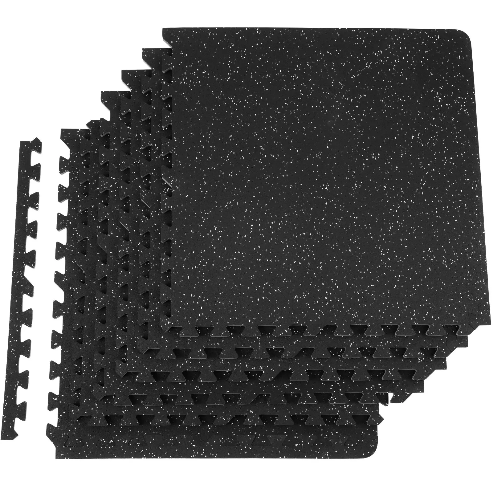 VEVOR EVA Interlocking Foam Floor Mats, 0.56 in Thickened 6 Pcs Puzzle Rubber Tiles, 24x 24 in Exercise Floor Mat for Workout Fitness, Heavy Duty Flooring Mats for Home, Gym, Office-24 Sq Ft