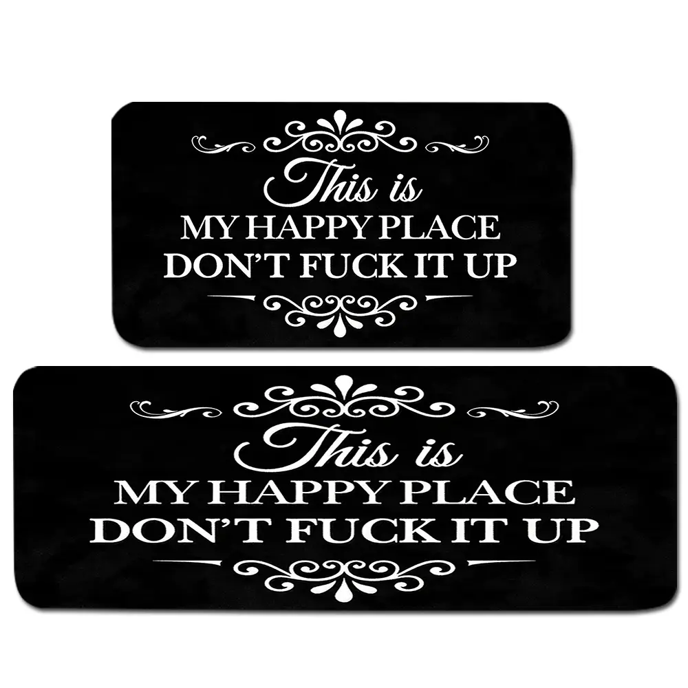 Summerwins Funny Quote Rectangular Rubber Diatom Mud Bath Mat - Humorous Gag Gift, Cozy, Lightweight, Super Absorbent, Quick Dry, Non Slip - Sarcastic Bathroom Entryway House Decor