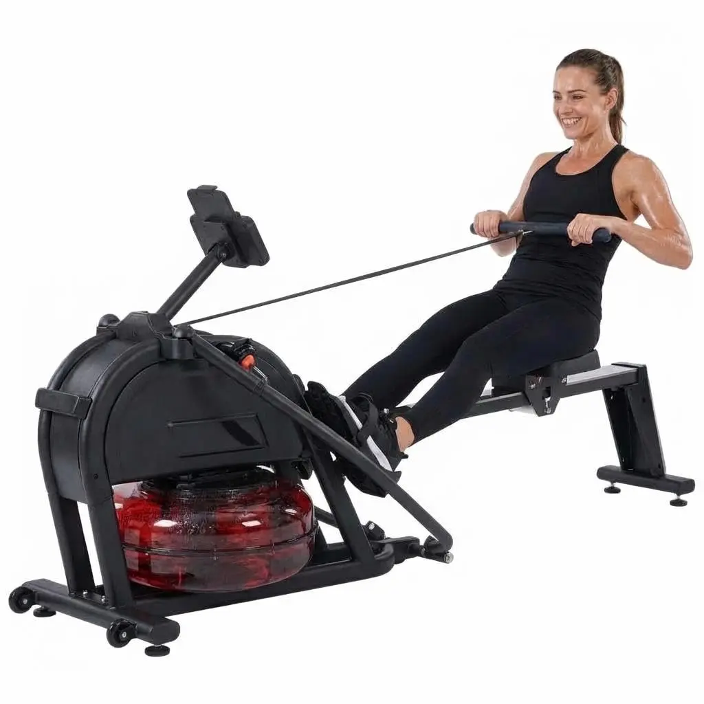 Rowing Machine, Magnetic Rower Machine for Home, 16 Levels of Quiet Dual Slide with Max 350 LB Weight Capacity, App Compatible