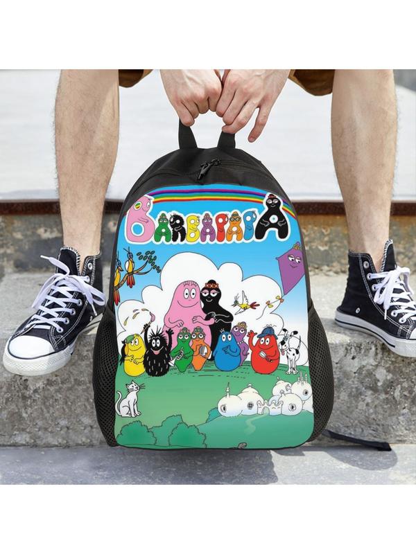 1 Piece Barbapapa Knapsack Happy Family Sturdy Shoulder For Women Birthday Super Quality Handbag Picnic