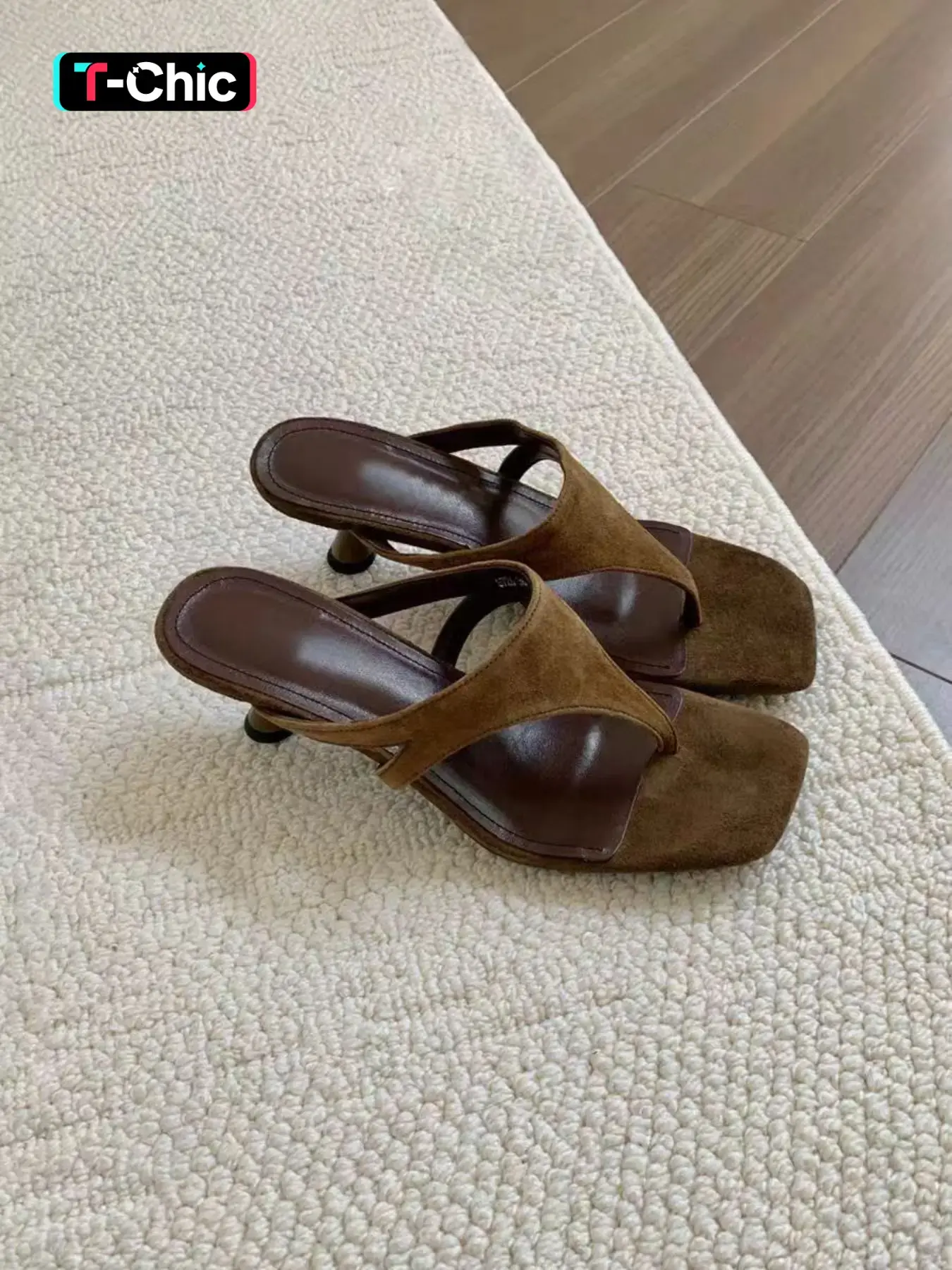 New High Heel Women's Sandals, Fashionable Heeled Sandals, Dressy Sandals, Thong Style Thin Heels Summer Fashion Versatile Casual Elegant Fairy Wind Shoes, Perfect for Weddings Parties Beach Home Outdoors Evening Events