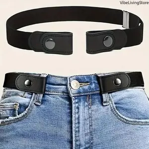 Unisex Invisible Wrap Belt - Buckle-Free Elastic Easy Adjustable Strap, Traceless Comfortable Waist Cincher, Versatile Fashion Belt for Jeans & Trousers, Bag Accessory