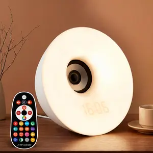 Sunrise  Clock - 7 RGB Night Light, Digital Clock with 7 Alarms, Adjustable White Noise Sound Machine with FM &  Speaker,   Clocks for Bedrooms & Thoughtful Gifts