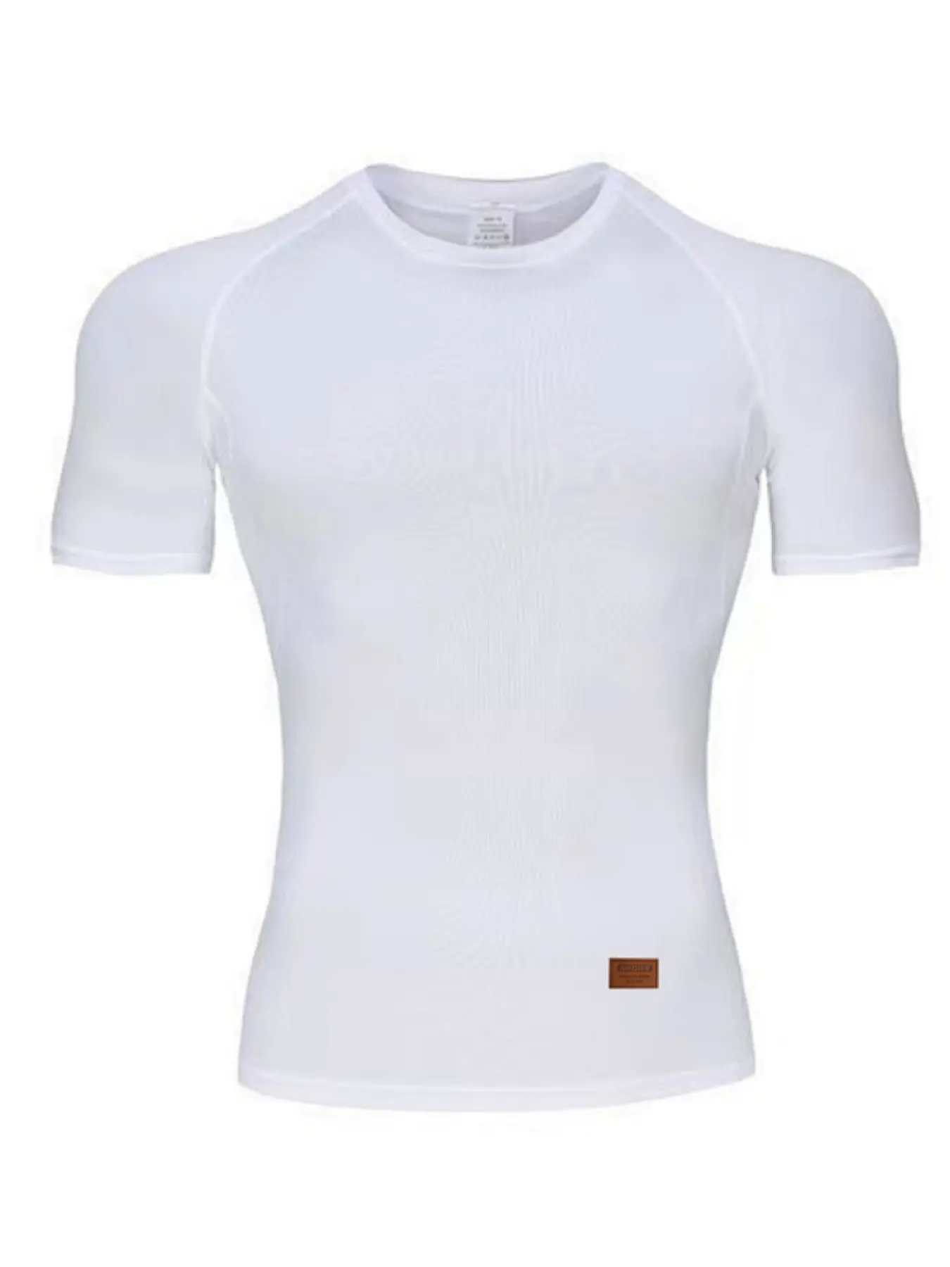 Men's Summer Casual Fitted Short Sleeve T-Shirt, Plain Surface, No Button, Unlined, Lightweight, Breathable, Comfortable Fit