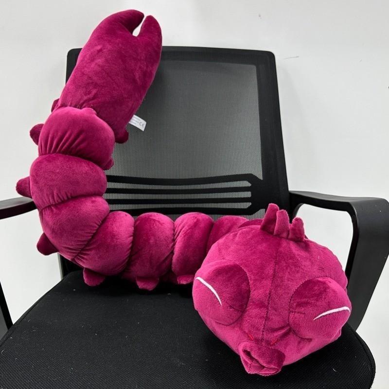 Giant Pink Caterpillar Plush Pillow, 100cm Soft Long Worm Stuffed Toy, Cute Insect Body Pillow Gift for Kids & Adults