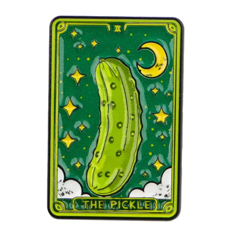 Funny Cucumber Lapel Enamel Pin and Brooch, Cool Backpack Accessory, Perfect Gift for Friends, Fashion Badge Pin, All Seasons