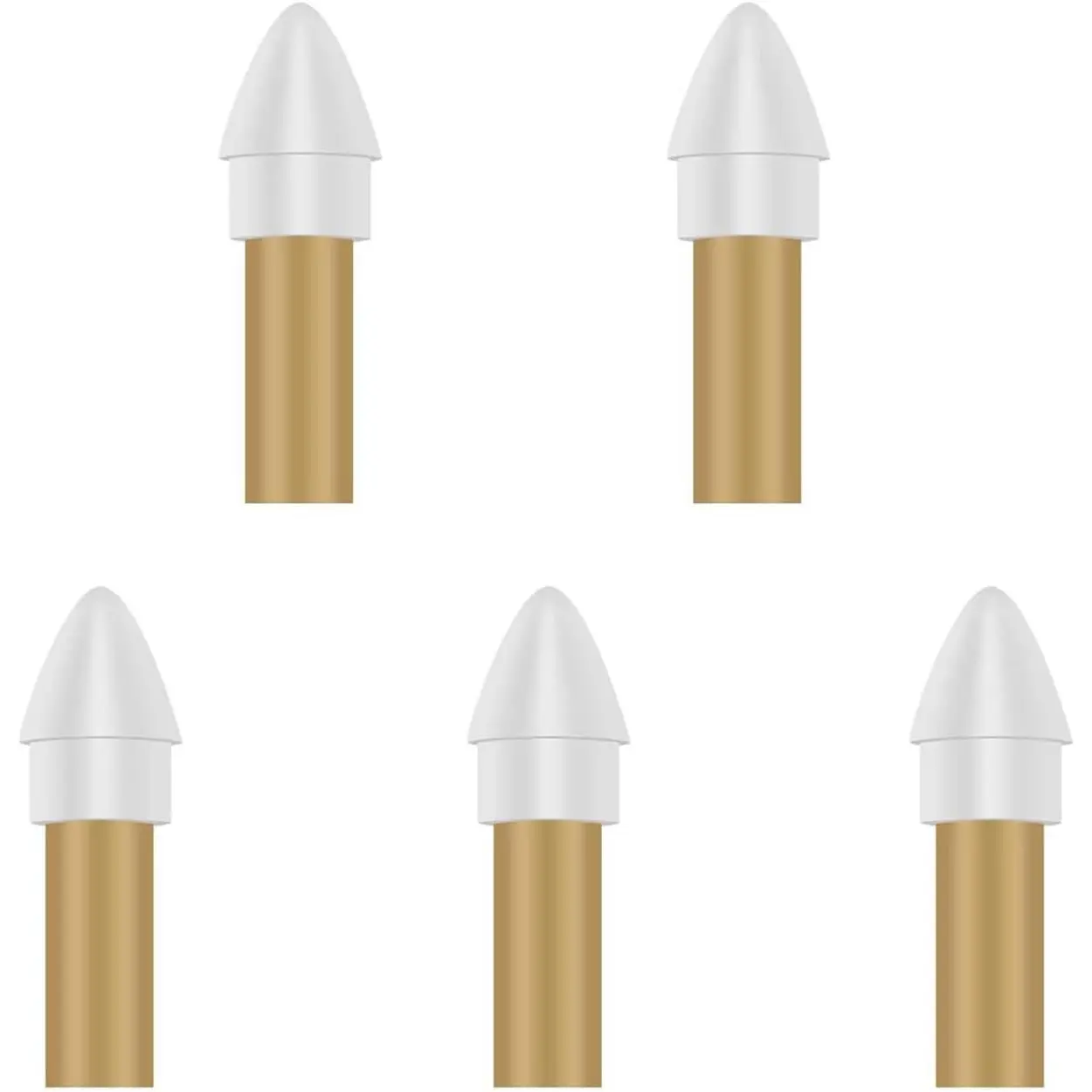 Stylus Pencil Tips for iPad Pen, Screw in/Out Type Pencil Nibs, 5 Pack, White