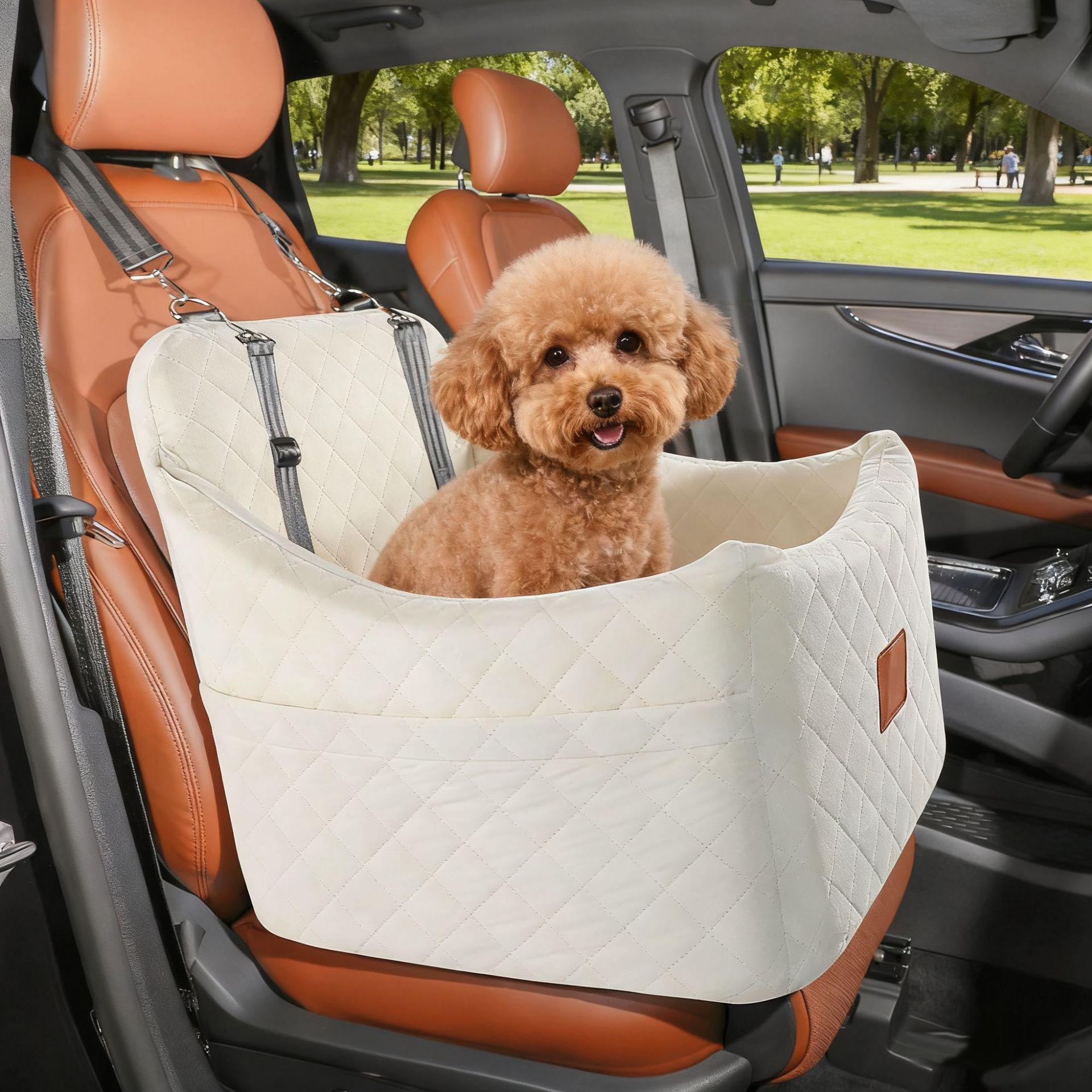 Cross-border best-selling pet car seat, detachable and washable, suitable for all seasons, co-pilot seat for small dogs with elevated bottom