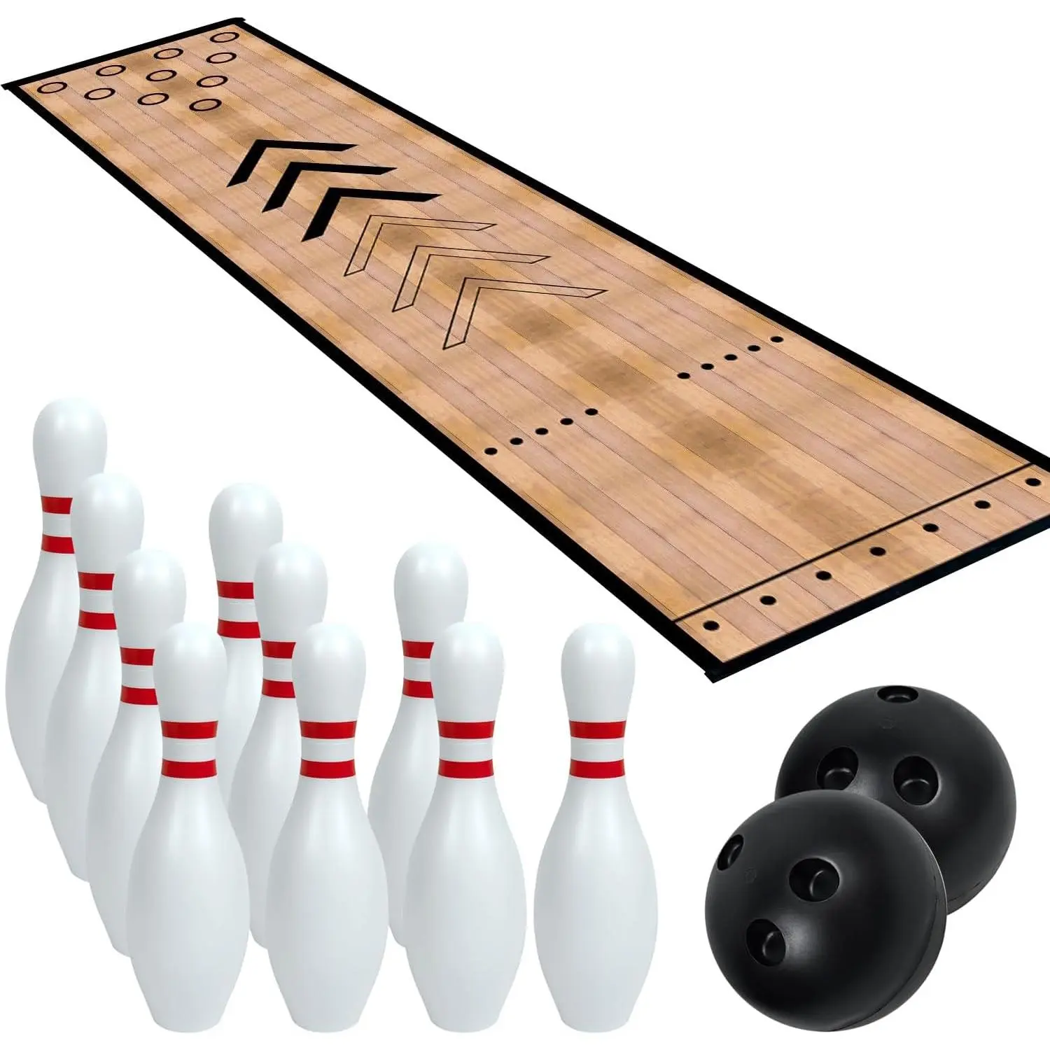 Mini Bowling Set Bowling Alley & Lane Games Indoor Outdoor Home Bowling Set Bowling Pins & Ball Set for Backyard, Lawn, Party Games