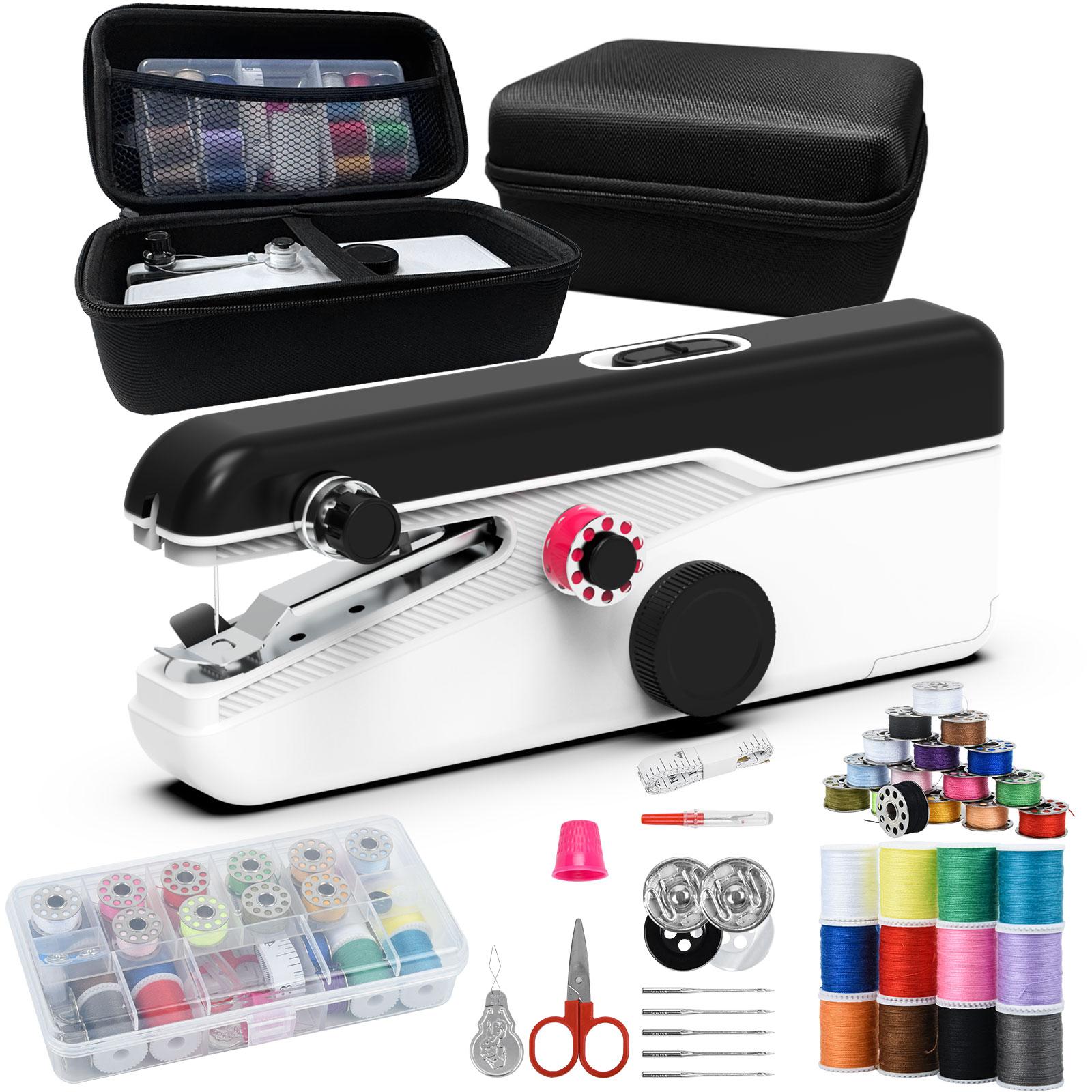 SwiftStitch Pro 3 Sewing Machine, 2-Speed Mini Sewing Kit with Case, Dual Mode, sewing machine for beginners, Easy Beginner Mending
