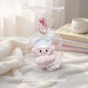 1pc Cotton Cand lamb squeeze toys, sensory toys, soft memory foam ventilation relaxed soft slow bounce decompression desktop gadgets, durable unique design, adults must relax artifact, suitable for desk/desk/bedroom small gifts, birthday parties/valentine
